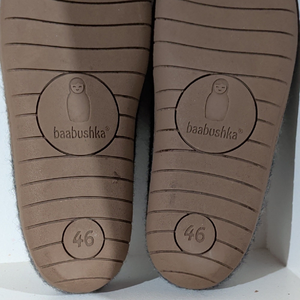 Baabuska Outdoor Grey Men's Slippers US Size 13 Euro Size 46 - Picture 9 of 12